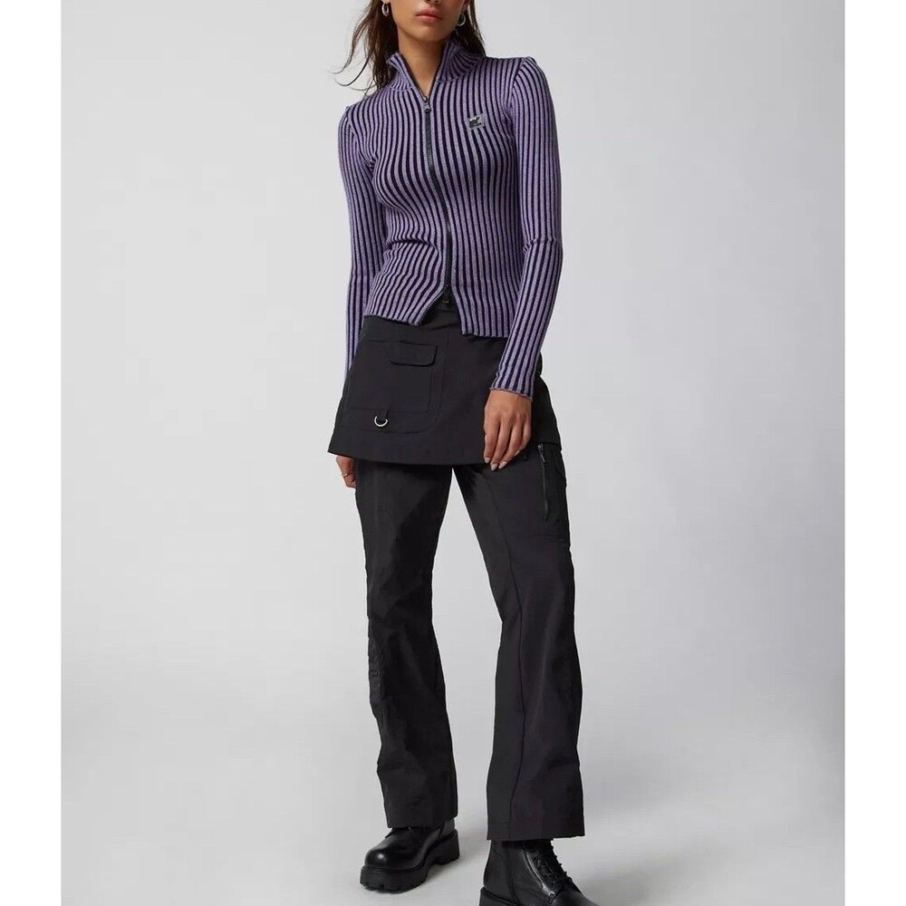 NWT Urban Outfitters Alexa Layered Nylon Skirt Cargo Pants Size 4